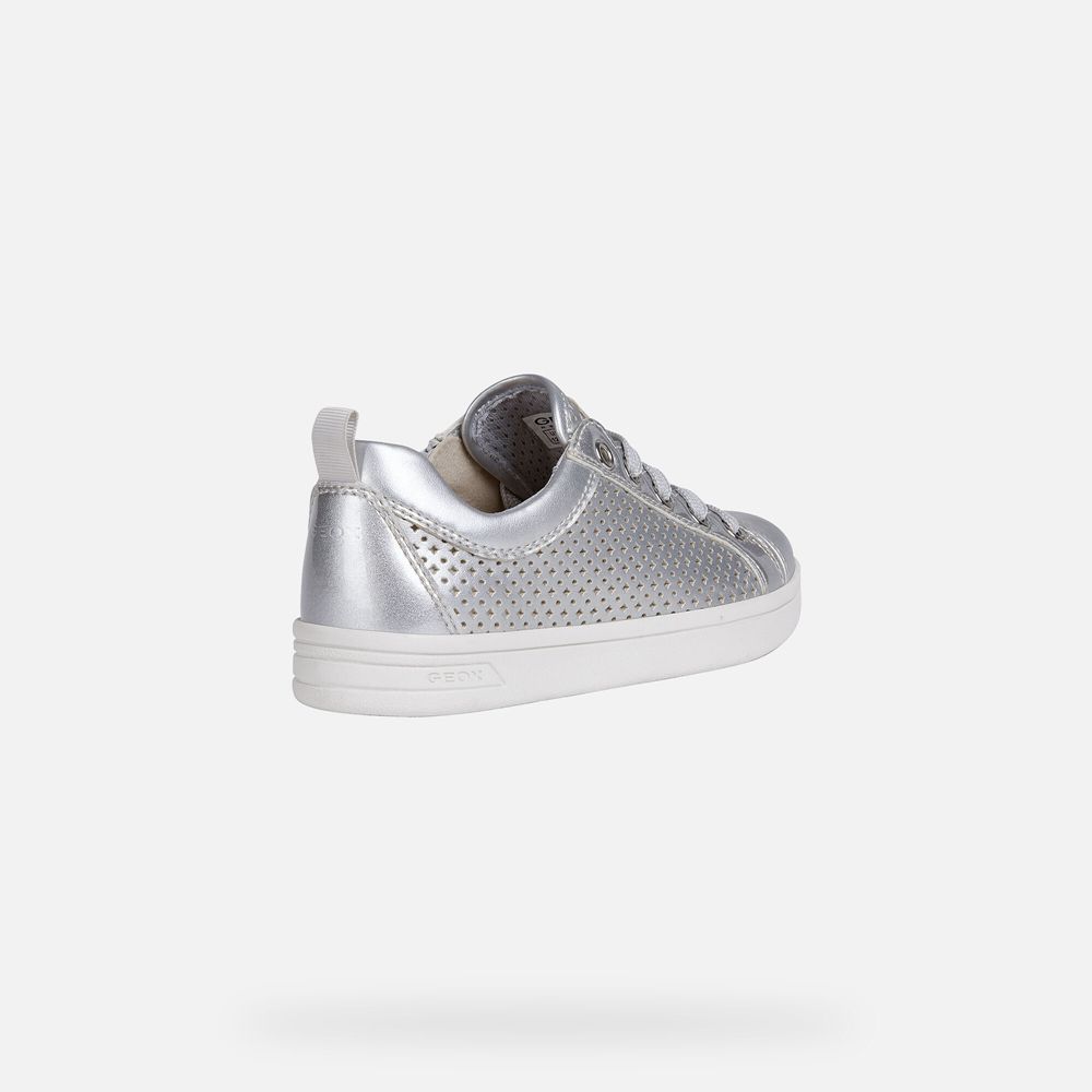 Geox Sneakers Silver Djrock - Geox Girls Shoes - GWDUNY682